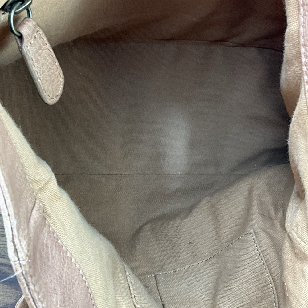 Frye Nora Knotted Hobo Shoulder Tote Beige Soft Leather With Dust Bag - Picture 12 of 16